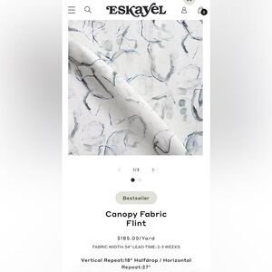 Eskayel Canopy Flint 2 yds